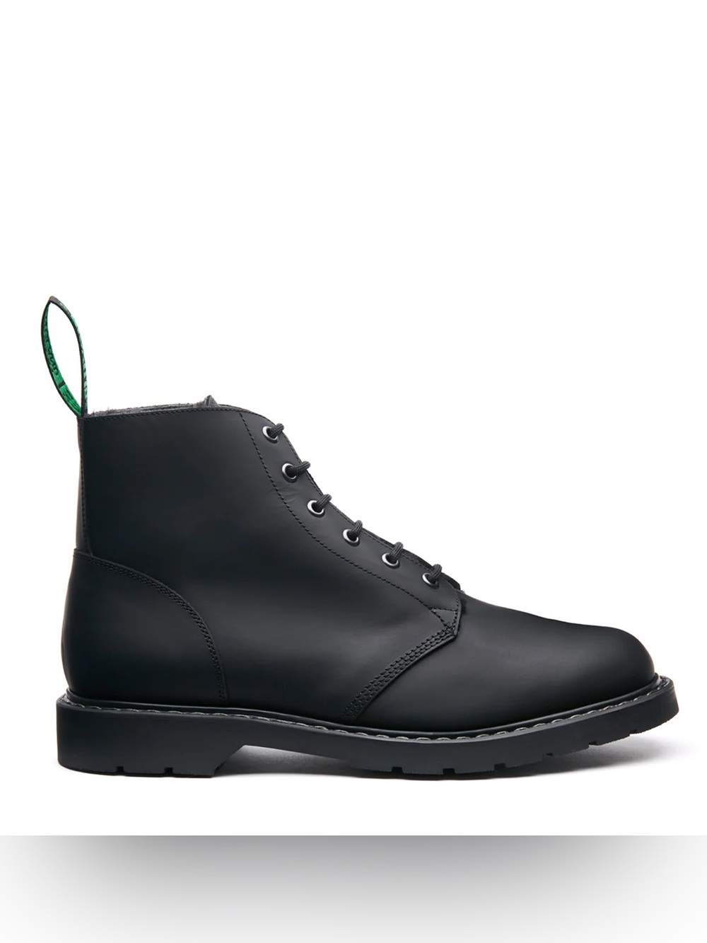 LIKE NEW Solovair Black Greasy 6 Eye Astronaut Boots